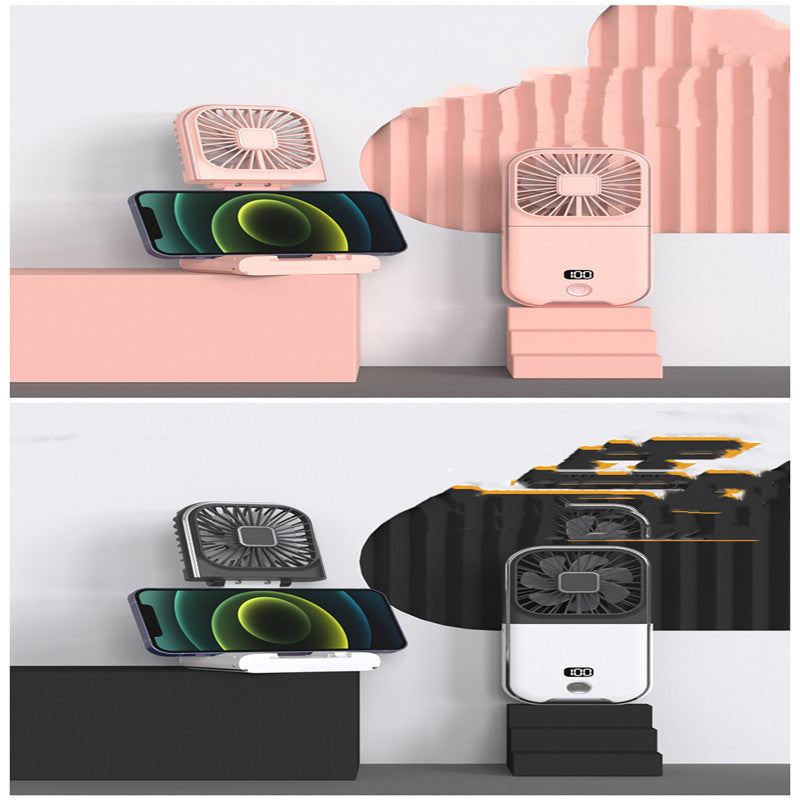 Folding Portable Digital Display Handheld Small Fan.